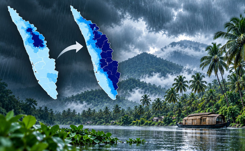 ഇന്ത്യയിലെ ഏറ്റവും മഴ ലഭിക്കുന്ന കാലാവസ്ഥാ മേഖല കേരളത്തിൽ കൂടുതൽ പ്രദേശങ്ങളിലേക്ക് വ്യാപിച്ചു: ഐ.എം.ഡി. പഠനം.